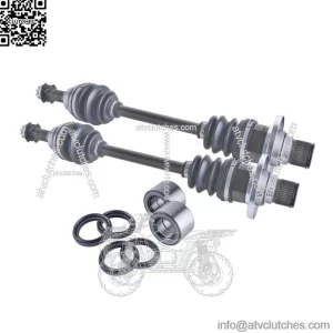 Suzuki King Quad 450 500 700 750 rear cv axles wheel bearings & seals set