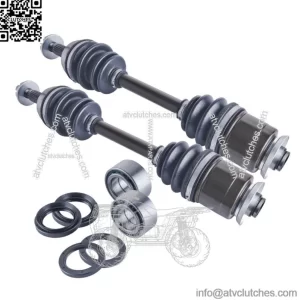 Arctic Cat 400 500 front cv axles wheel bearings & seals set 1998 1999 - 2001