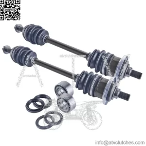 Arctic Cat 400 500 rear cv axles wheel bearings & seals set 2002 2003 2004
