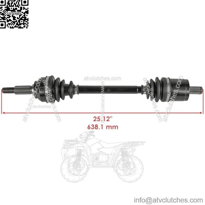 AM146258 Front Right CV Joint Axle Compatible with John Deere UTV HPX 815E HPX 615E HPX 850D - Image 2