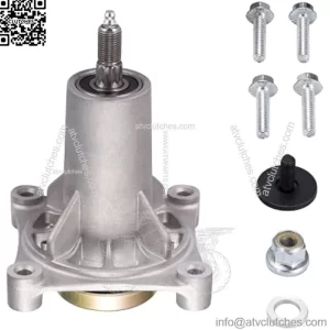 Spindle Assembly Fits for Craftsman/Husqvarna/Ariens/Poulan - Mandrel Fit for 42" 46" 48" 54" Mower Deck, With Thread Bolts and Grease Fittings, Replaces 192810 532187292 532187281 567253301 587819701