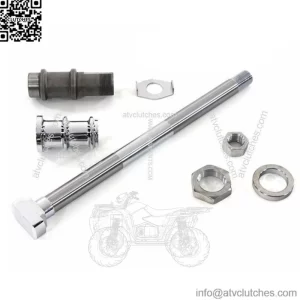 Chrome Square Head Rear Axle Kit 36-57 Harley Flathead Knucklehead Panhead Rigid (For: Harley-Davidson)