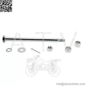 Drag Chrome Rear Axle Hardware Kit Harley Chopper Bobber Custom 79-99 XL Models (For: Harley-Davidson)