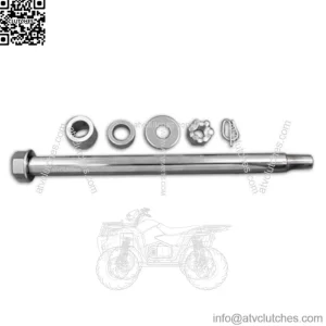 Chrome Rear Axle Kit 11-1/4" Bearing Surface Hardware Harley Sportster 2000-03 (For: Harley-Davidson)