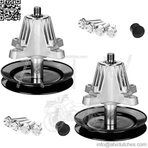 918-04822B Spindle Assembly Fits for Craftsman Cub-Cadet Troy-Bilt Pony Bronco 42" Deck Tractor, Come with All Mounting Hardware Including Threaded Bolt, Replace 918-04822A 618-04822, 2 Pack