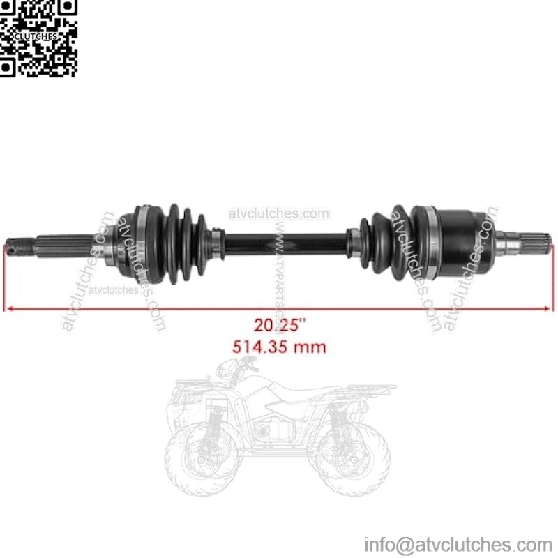 Left And Right CV Axles Compatible with Suzuki Eiger Auto 4x4 LT-A400FC 2005 2006 2007 / Eiger 4x4 LT-F400F 2005 2006 2007 - Image 2