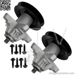2 Spindle Assembly W/Pulley For Troy Bilt Tb2450 HOrse Mustang XP Rzt 50in Deck