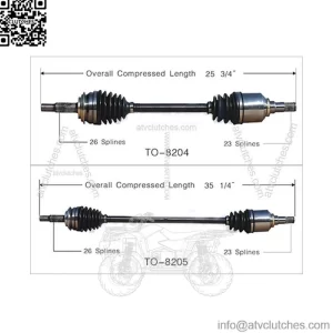2X Front Left Front Right CV Axle Shaft For Yaris 2006~2017 Toyota (For: Toyota)