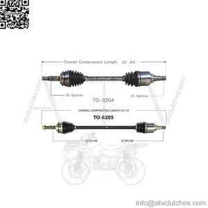 CV Axle Shaft Front Left Front Right Set Of 2 For Toyota 2006-2017 (For: Toyota)