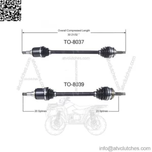 CV Axle Shaft For 1983-1988 Toyota Tercel Front Left Front Right 2pcs (For: Toyota)