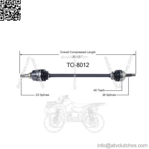 1990-2002Toyota/Chevrolet/Geo CV Drive Axle Shaft TO-8012 (For: Toyota)