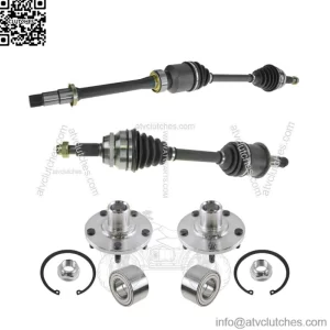 Front CV Axle Shaft Assembly Wheel Hub Bearing Kit Set 4pc for Camry ES300 V6 (For: Toyota)