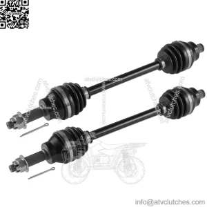 Rear Right And Left CV Joint Axles for Polaris Hawkeye 300 2X4 4X4 2006-2011 (For: Polaris)