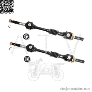 Rear Axle Pair with Wheel Bearings for Kawasaki Mule 2510, 3000, 3010, 4000 & 4010