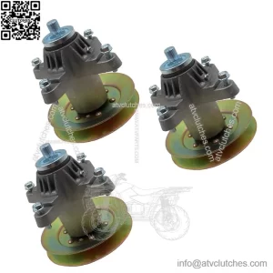 3PK 50" Deck Spindle with Pulley for Cub Cadet RZT-50, i1050, LT1050, SLT1550 - Mower Deck Repair Kit