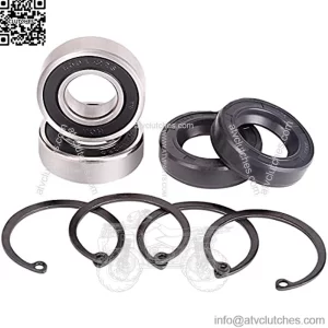 Golf Cart Rear Axle Shaft Bearing & Seal Kit for EZGO TXT RXV Medalist Marathon Electric Carts 1978 UP, OEM# 611931 70181-G01 70181G01 15112-G1 15112G1 620343, 2 Pack