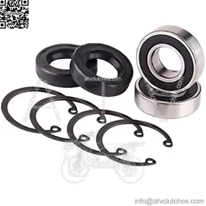 Golf Cart Rear Axle Bearing & Seal for EZGO Marathon, Medalist & TXT and RXV Electric Carts 1978 UP, Bearing Shaft Kit Replace OEM# 611931, 620343, 70181-G01 ,15112G1, 230-889, 82705-78