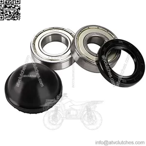 Golf Cart Yamaha Front Wheel Bearing Kit,Inner Wheel Sealed Ball Bearing and Commutator Bearing with Rubber Front Hub Dust Cover for Yamaha G2-G22 and G29.