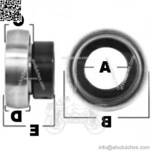 134130 Ball Bearing 25.4mm ID x 52mm OD x 15mm W Fits New Holland Haytools