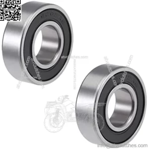 Front and Rear Wheel Bearing Set fit Coleman Powersports CT200U, CT200U-EX Trail 200 Mini Bike, Baja MB165 MB200 Mini Bikes Part# GB276-89/6202Z (2, RS)