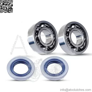 4 Sets Chainsaw Crankshaft Bearing Oil Seal Set For Husqvarna 51 55 254 257 262, Crankshaft Bearing, Oil Seal