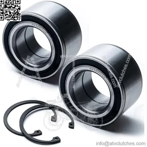 2 Pack - Front Axle Wheel Bearing w/C-Clip for John Deere Gator Utility Vehicle fits Gas or Diesel HPX 2x4 4x4, HPX Trail, HPX615E HPX815E, XUV620I, XUV850D, TX Turf, UTV ATV SXS XUV