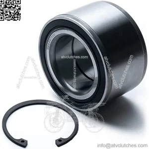 Front Axle Wheel Bearing w/C-Clip for John Deere Gator Utility Vehicle Gas or Diesel: HPX 2x4 4x4, HPX Trail, HPX615E HPX815E, XUV620I, XUV850D, TX Turf - Snap-Ring Included, UTV ATV SXS