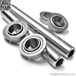 2 Kits Stainless Steel Front Axle & Bearing Conversion OEM Upgrade for Husqvarna Z242F Z246 Z246i Z248F Z254 Z254F Z254i EZ4824 RZ4621 RZ4824F RZ5424 RZ5426 RZ54i (Fits 6" Wheel Sleeves Only