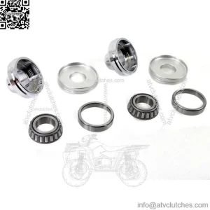 Chrome Fork Stem Neck Cups 7/8" 1" Front End Conversion Kit Harley Sportster 45" (For: Harley-Davidson)