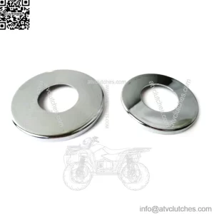 Chrome Dust Covers Upper & Lower Bearing Harley Triple Tree 49-03 (For: Harley-Davidson)