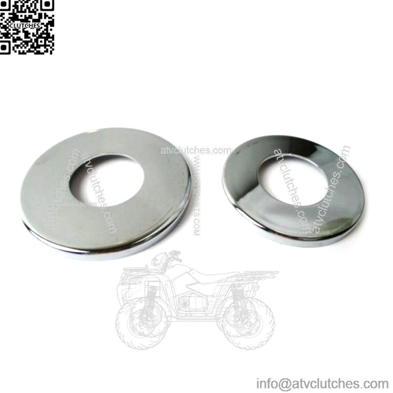 Chrome Dust Covers Upper & Lower Bearing Harley Triple Tree 49-03 (For: Harley-Davidson)