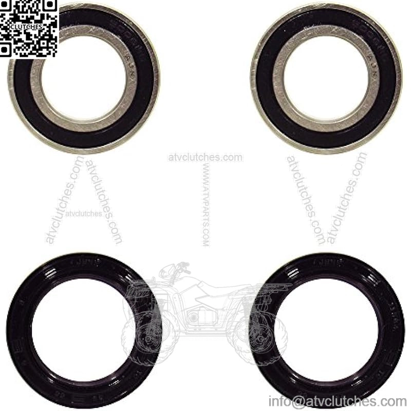 OR251293 Rear Wheel Bearing and Seal Kit - Compatible with SUZUKI LT-A400 EIGER 2X4 AUTO 2002-2004 LT-A400 EIGER 2X4 AUTO 2007 LT-A400F KINGQUAD AS 2008-2014 - Image 2
