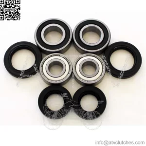 1988 1989 1990 Honda TRX300 300 Fourtrax 300 2X4 Front Wheel Bearings & Seals X2 (For: Honda)