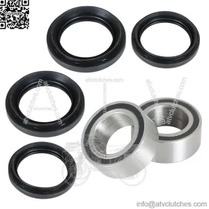 Both Front Wheel Bearing Seal Kits for 1988-2000 Honda TRX300FW Fourtrax 4x4 ATV