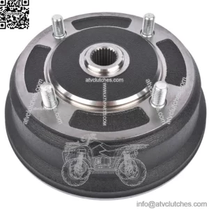 Front Brake Drum for Kawasaki Mule 3000 3010 3020 4000 4010 Gas Diesel 2001-2008