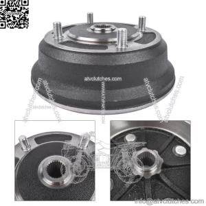 Front Brake Drum for Kawasaki Mule 3000 3010 4000 4010 Gas Diesel 2001-2008 (For: More than one vehicle)