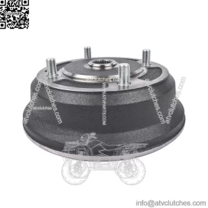 For Kawasaki Mule 3000 3010 4000 4010 KAF950B 4x4 Diesel 01-08 Front Brake Drum (For: More than one vehicle)