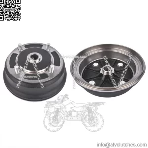 Pair For Kawasaki Mule 3000 3010 4000 4010 KAF950B 4x4 Diesel Front Brake Drums (For: More than one vehicle)