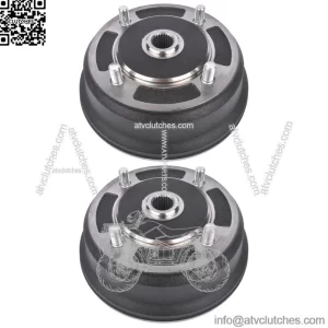 2x Front Brake Drums for Kawasaki Mule 3000 3010 3020 4000 4010 2x4 4x4 KAF620G (For: More than one vehicle)