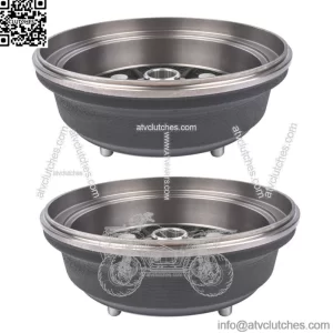 Pair Front Brake Drums for Kawasaki Mule 3000 3010 4000 4010 KAF950E 4x4  Diesel (For: More than one vehicle)