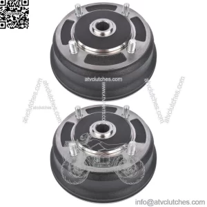 2x Front Brake Drums for Kawasaki Mule 3000 3010 3020 4000 4010 2x4 4x4 KAF620G