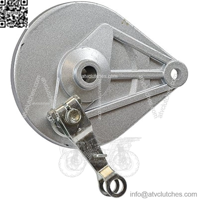 AlveyTech Brake Assembly - Replacement for the Massimo, Baja, Hensim MB165, MB200, Heat, Warrior, 196cc 6.5 Hp Engine Mini Bikes, Dirt Pit Bike, Rear Drum Kit Accessories for Gas Power Bicycle 1-Set