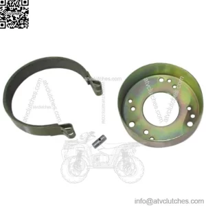 4 1/2" Brake Band & Drum for Go Kart ATV Mini Bike Cart 4.5 inch 3 Bolt Patterns