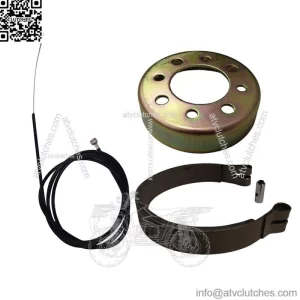 4" Brake Band Complete Kit w/ 100" Cable Fits Mini Bikes & Go Karts