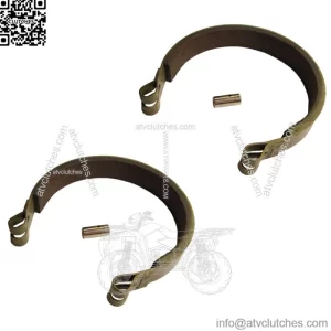 (2)- 4" Brake Band & Pin Universal Vintage Go Kart Drift Trike Mini Bike 4" Drum