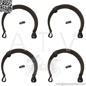 1036 Four 4-3/16" Band Brakes w Brackets For Go Karts Mini Bikes Manco Trikes