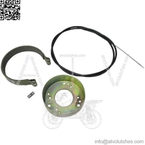 4 1/2" Brake Band Drum and Cable Kit for Go Kart ATV Mini Bike Go-Cart