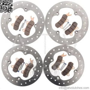 Brake Rotors and Brake Pads fit Can-Am Maverick X3 4x4 2017- 2023 Front and Rear