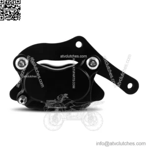 DNA Black Left Side 4 Four Piston Front Brake Caliper Kit w/ Bracket Evo Harley (For: Harley-Davidson)