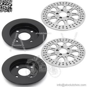 Cast Iron Front Rear Brake Disc Rotor Set for Harley TRIKE FLHTCUTG Glide Ultra Classic Trike 2009-2013